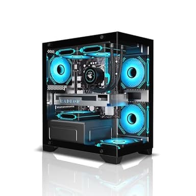 XYRAMAX Budget Gaming PC for Gamers - Intel Core i5 2 Gen, Nivida GT 710 2GB, 16GB RAM, 512GB SSD, 2TB HDD, Prebuilt Gaming Desktop Tower With 500W PSU, Wifi