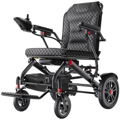 HomyKing 42LB Lightweight Electric Wheelchair for Adults, 250W Power 15Ah Battery, 15.5 Miles Range, Folding Mobility Scooter, Fold up Wheelchairs with Seat, Foldable Scooters for Seniors