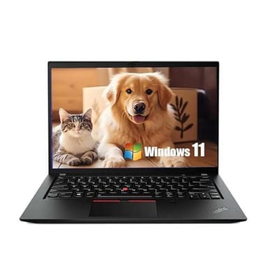 Lenovo Thinkpad T490s Business Laptop, 14-Inch FHD (1920x1080), Intel Core i5-8365U, 16GB RAM, 512GB SSD, UK Keyboard, Windows 11 Pro (Renewed)