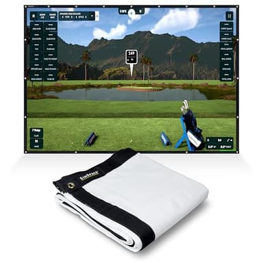 SimSpace Elite Impact Screen - Premium Projector Screen for Golf Simulator for Home, Single-Layer Construction, Durable Golf Impact Screen, Reinforced Stitching, 2.3 x 2.575 metres