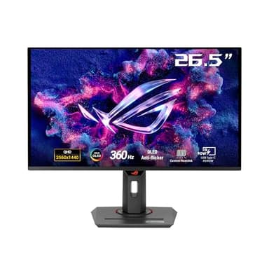 ASUS ROG Strix XG27ACDNG gaming monitor 27-inch 1440p QD-OLED panel, 360 Hz, 0.03 ms, Anti-flicker, OLED Care+, uniform brightness, G-SYNC® compatible, 99% DCI-P3