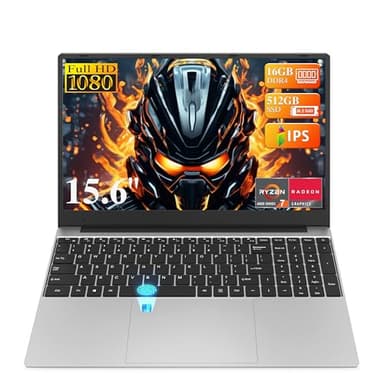 DREAMFYRE 15.6'' Laptop Ryzen 7 4800H 8 C/16T, 16GB DDR4, 512GB SSD, Gaming Laptop Computer support Bluetooth 5.0, Dual Band Wifi. Laptop PC with Fingerprint Reader, HD Camera Long Battery Life.