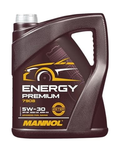 Mannol 5 Litre Energy 5W-30 Engine Oil 7908 API SN/CH-4 ACEA C2 Premium Synthetic Ester Technology