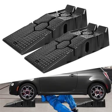 Auto Ramps Car Essentials - 2-Pack, Portable Lifts For Home Garage - 2-Pack, Lift Car Ramp
