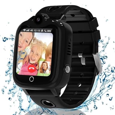 Kids Smart Watch Boys Girls, 4G Smart Watch for Kids Watch with Video Call GPS SOS Voice Chat Games School Mode Camera Alarm Clock, KidsGPS Tracker Watch Phone Birthday Toy Gifts for 4-12 Years Old