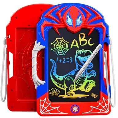 Kidluna LCD Writing Board with Web Pen & Handle, Toy from 3-12 Years Old Boy, Environmentally Friendly Colourful Drawing Board, Educational Toy, Birthday Gift for 3 4 5 6 7 8 9 10 Boys Children