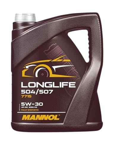 Mannol 5 Liter Longlife 504/507 5W-30 Engine Oil C3 Universal Fully Synthetic