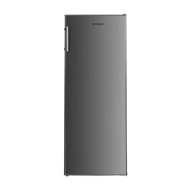 Teknix TFF1435X Tall Freestanding Freezer - Upright with 161L Capacity - Frost Free - Suitable for Outbuildings - Reversible Door - 5 Large Drawers - Stainless Steel, H143.0 x W55.0 x D60.0 (cm)