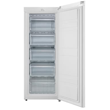 COMFEE' RCU160WH2UK(E) 160 Litre Freestanding Tall Freezer, Upright Freezer, Adjustable Thermostat, Reversible Door, 4 Star Freezing, White