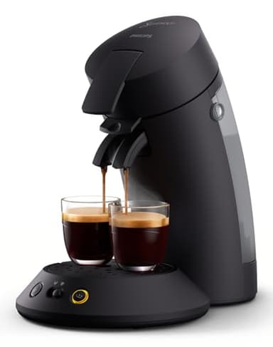 Philips SENSEO Original Plus - Pod Coffee Machine, Intensity Selector, Aroma Booster Technology, Black (CSA210/61)