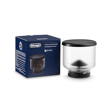 De'Longhi Interchangeable Coffee Holder DLSC403, Automatic Coffee Machine Accessory, Holds 250g of Coffee Beans, Compatible with Rivelia Coffee Machine, Black Lid