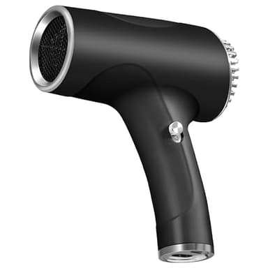 Portable Cordless Hair Dryer - Rechargeable Battery Hair Dryers for Travel - Handheld Wireless Hairdryer - Compact Blow Dryer for Quick Drying - 2600mAh, Men & Women (Black)