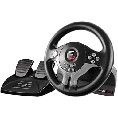 Subsonic Superdrive - Racing Steering Wheel Driving Wheel SV200 with pedals and shift paddles for Nintendo Switch - PS4 - Xbox One - PC