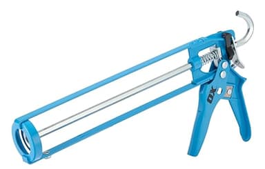 OX Trade Skeleton Caulk Gun 400mL – 10:1 Thrust Ratio, Drip/Non-Drip Switch, Lightweight Frame, Built-in Spout Cutter & Seal Punch, Ergonomic Trigger – for Silicone, Latex & Acrylic Sealants